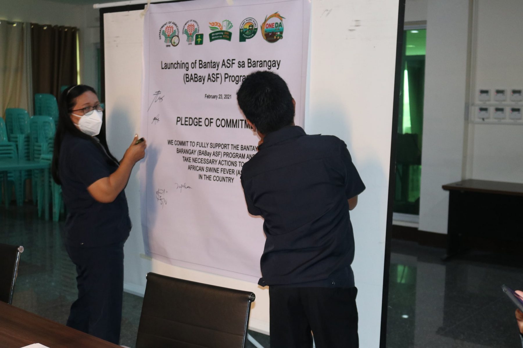 Da Ilocos Region Inks Pledge Of Commitment For Babay Asf Da Regional